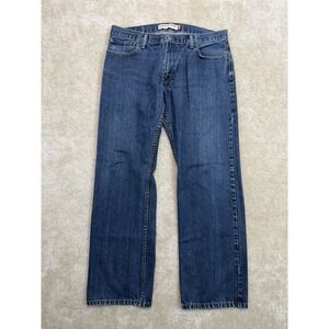 Levi 514 Jeans Mens 36x30 Blue Slim Straight Leg Western Medium Wash